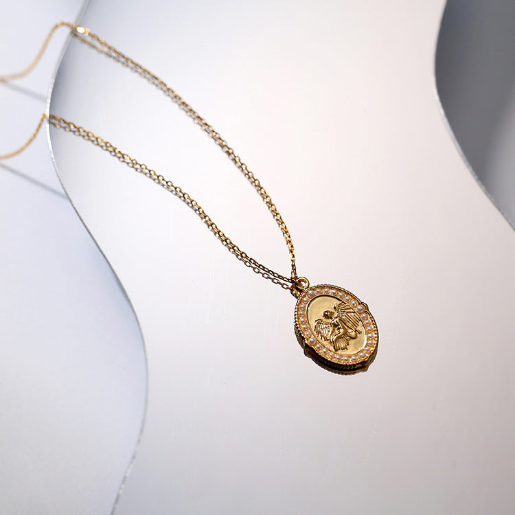 Chaîne avec Pendentif Ange Argent 925  – Symbole de Protection et Élégance Spirituelle
