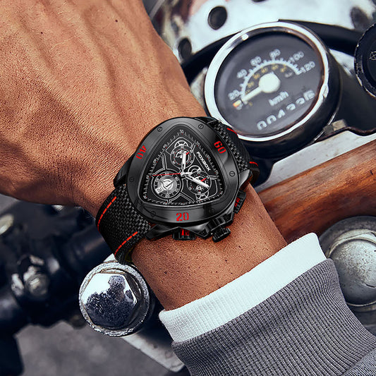 Montre Homme Quartz Snake Head – Design Puissant & Fonctions Pratiques