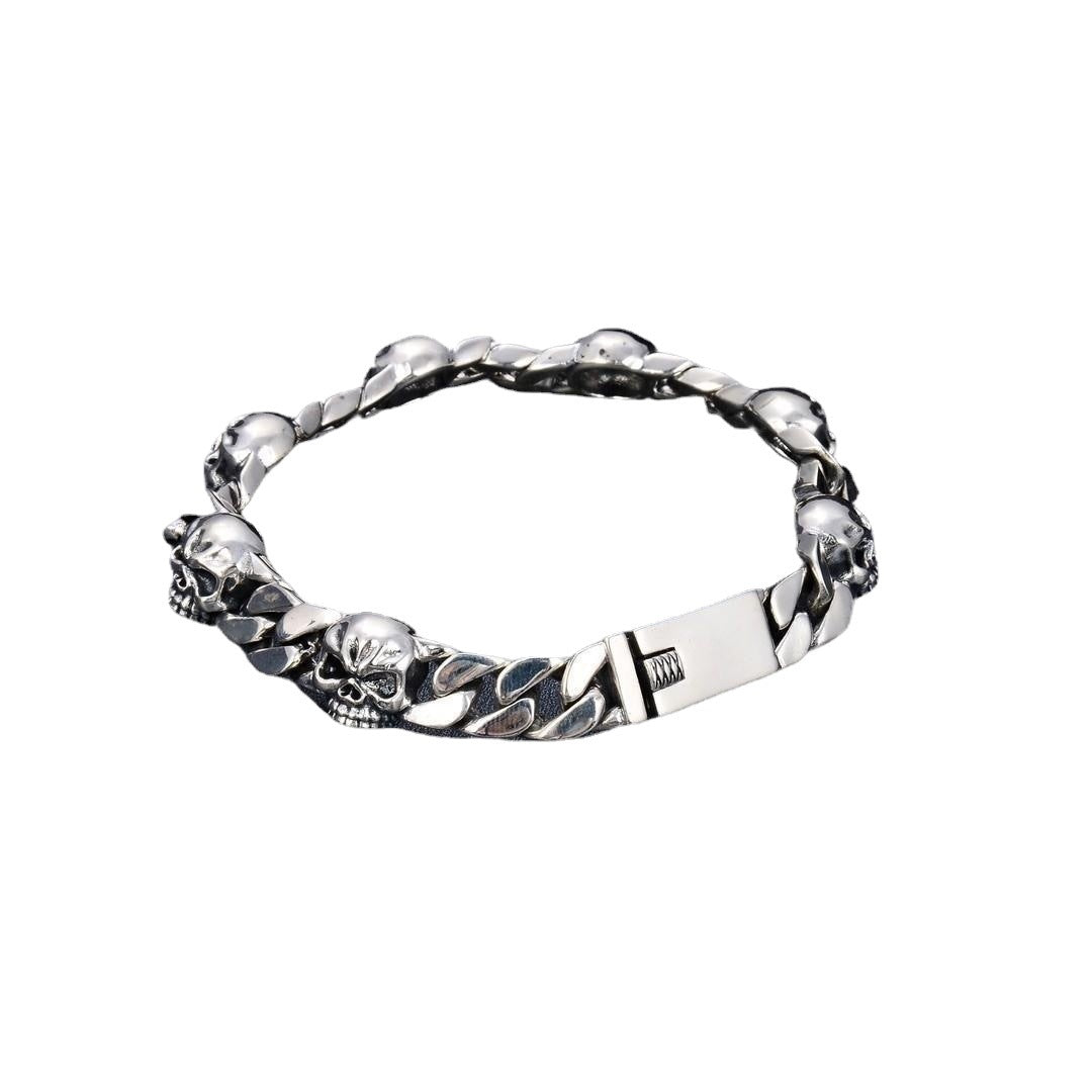 Bracelet Homme Argent « Skull Chain »
