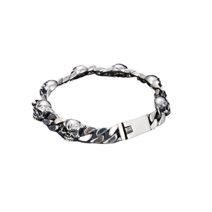 Bracelet Homme Argent « Skull Chain »
