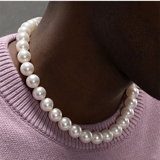 Collier de PERLES Tendance pour Homme – Look Urbain et Attitude Audacieuse