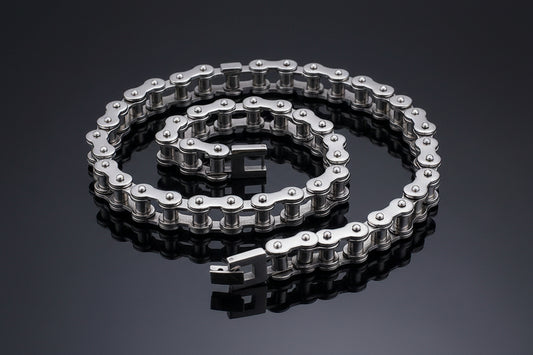 Collier Homme Chaîne Industrielle en Acier Titane