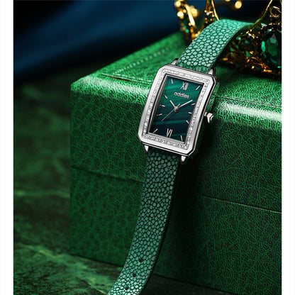 Montre Femme Luxe en Acier 316L & Cuir – Élégance