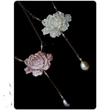 Collier fleur de vie en Jade Glacé et Plaqué OR 14 carats – Finesse florale au quotidien