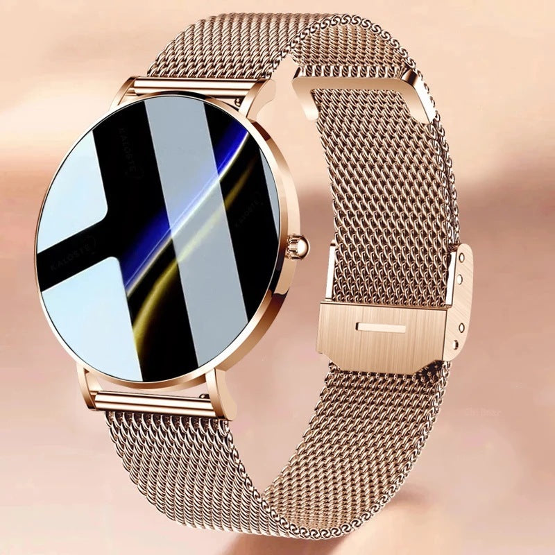 Montre Connectée Ultra-Fine Femme – Élégance, Santé & Technologie au Poignet