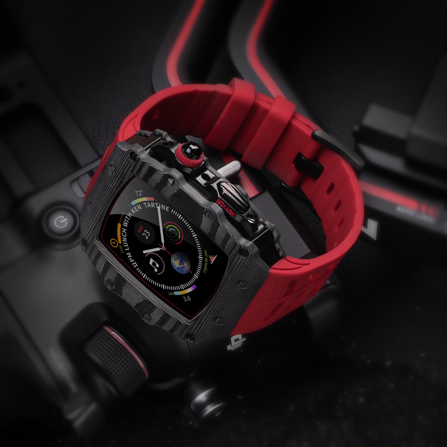 Montre Homme sport avec Bracelet en Fibre de Carbone – Résistance, Légèreté et Design Moderne