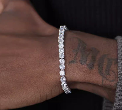 Bracelet Tendance Unisexe en ARGENT S925 ultra-brillant