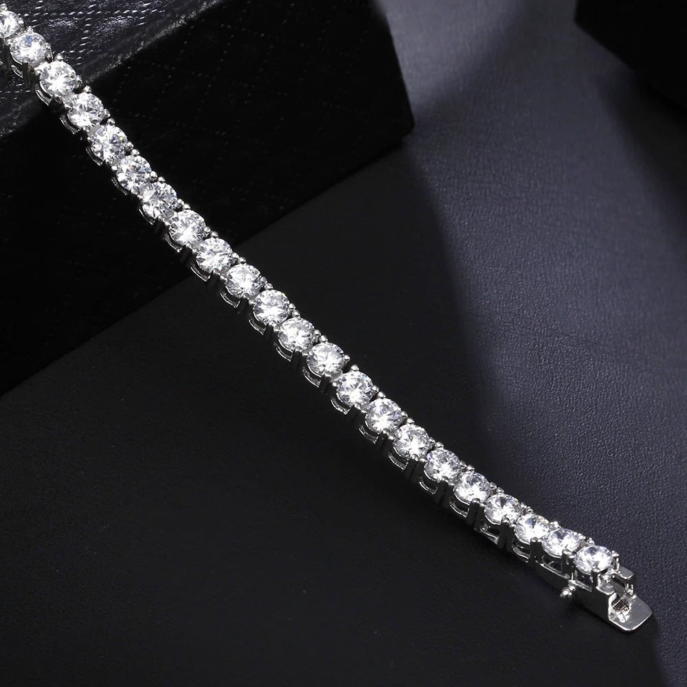 Bracelet en ARGENT S925 avec Zirconia – Élégance lumineuse et intemporelle