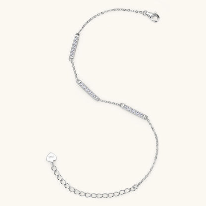 Bracelet Femme Moissanite Plaqué Or