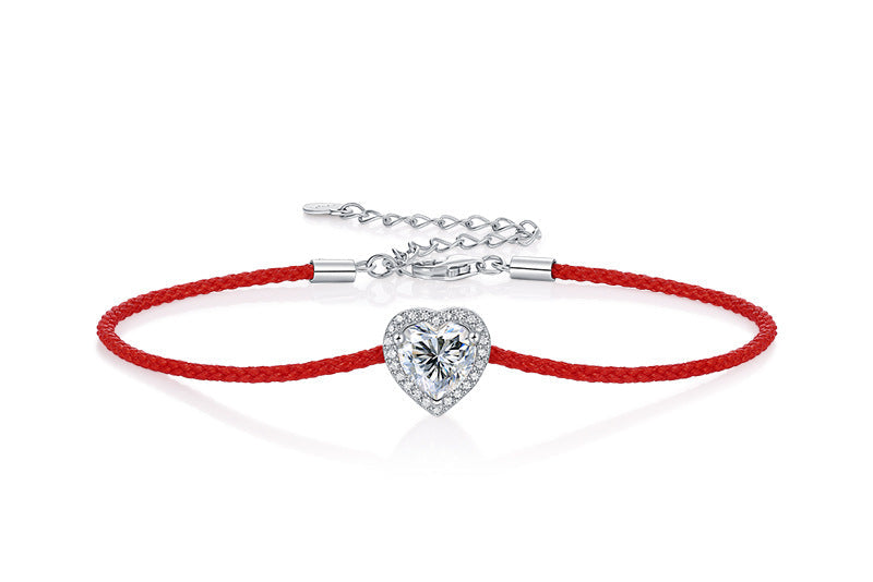 Bracelet Fil Rouge Femme avec Pierre – Chance, Protection & Élégance