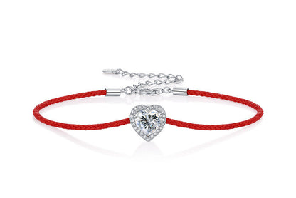Bracelet Fil Rouge Femme avec Pierre – Chance, Protection & Élégance
