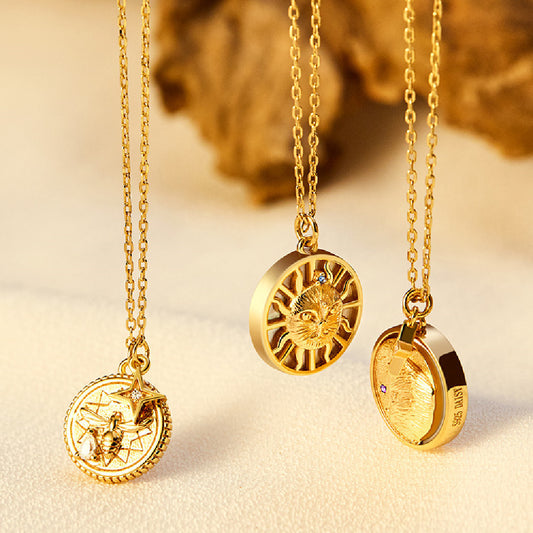Chaîne Argent avec pendentif doré - Élégance intemporelle au quotidien