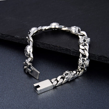 Bracelet Homme Argent « Skull Chain »