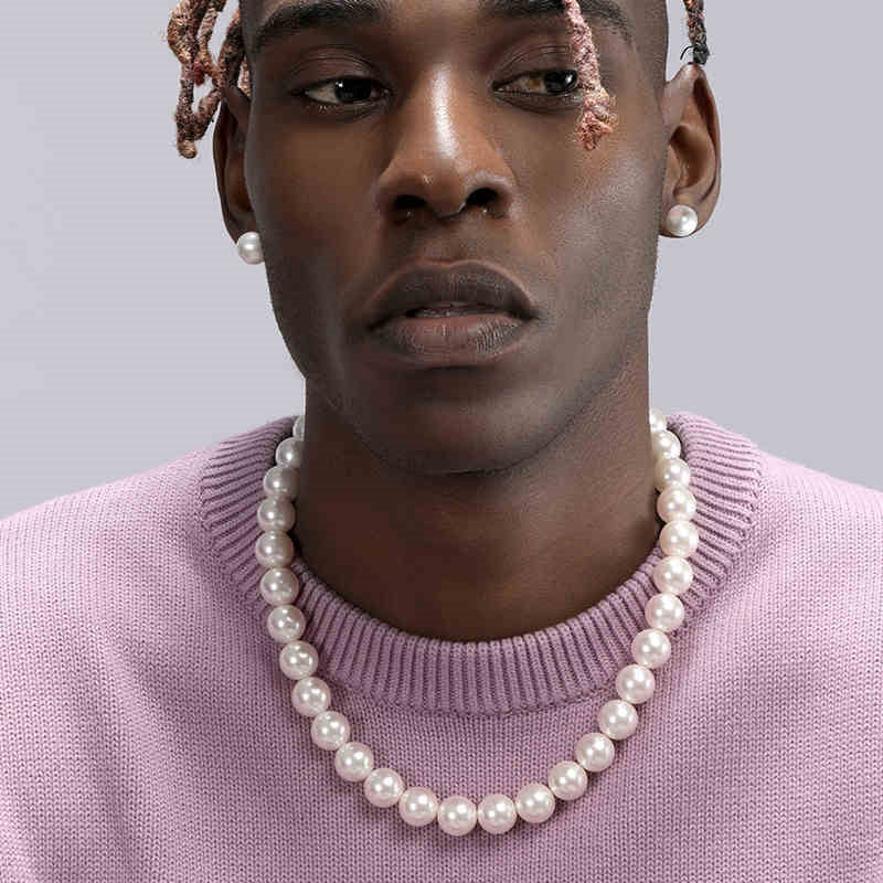 Collier de PERLES Tendance pour Homme – Look Urbain et Attitude Audacieuse