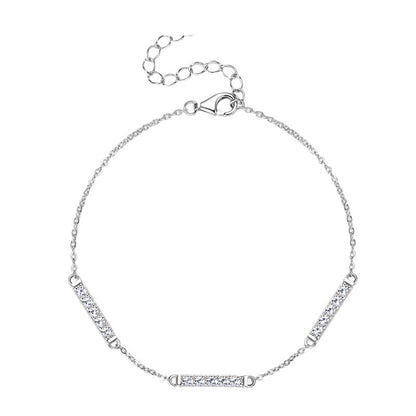 Bracelet Femme Moissanite Plaqué Or