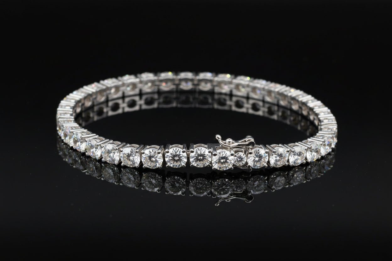 Bracelet Homme Tendance Unisexe en ARGENT S925 ultra-brillant