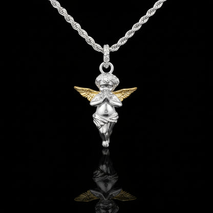 Collier Ange en Argent 925 – Symbole de Protection et Élégance