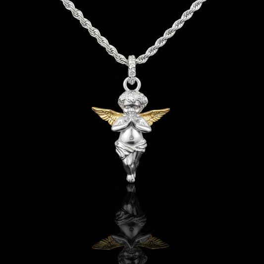 Collier Ange en Argent 925 – Symbole de Protection et Élégance