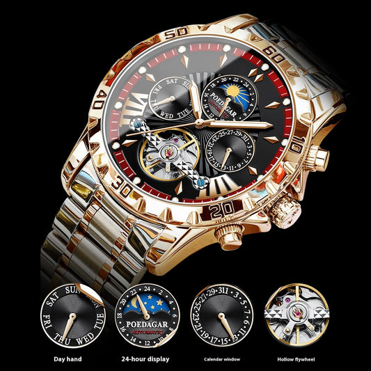 Montre Homme Mécanique Automatique – Élégance Classique et Précision Sans Batterie