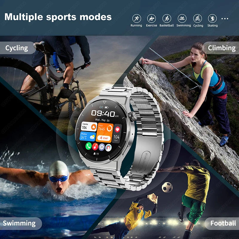Montre Connectée GT3 Pro – Grand Écran Rond HD & Fonctions Sport et Santé